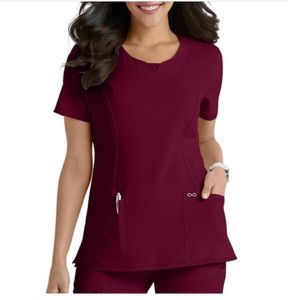 COPY - Cherokee Scrub Tops Wine